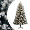 vidaXL Dirbtinė kalėdinė eglutė su lankstais 120 cm 150 LED