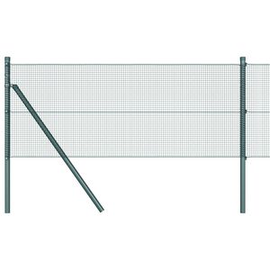vidaXL Suvirintas vielos tvora žemės tvirtinimas 10 x 0,6 m Žalia