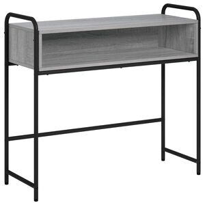 vidaXL Konsolinis stalas Pilka Sonoma 90 x 33 x 80,5 cm