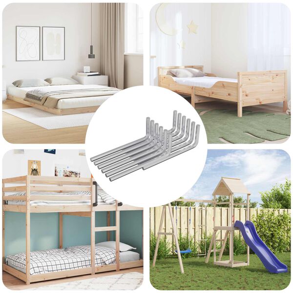 vidaXL Hex raktas 4675 pcs Sidabro 32 x 86 mm Plienas