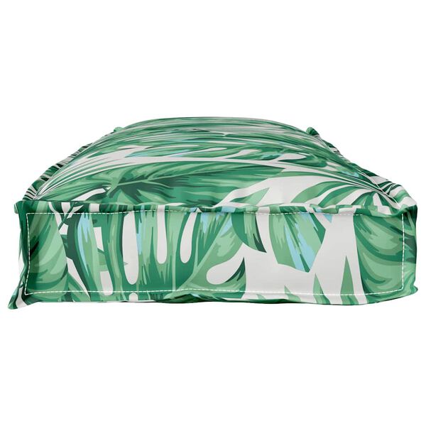 vidaXL Padėklo pagalvėlė suoliukui Gėlių Su lapais 110 x 40 x 8 cm