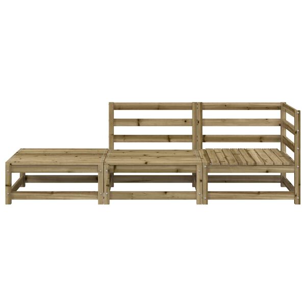 vidaXL Dvivietė sodo sofa su pakoja, impregnuota pušies mediena