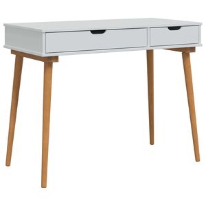 vidaxl Makiažo stalas FAUSKE Balta 100 x 50 x 78 cm