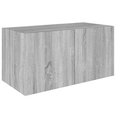 vidaXL Sieninė spintelė, pilkos ąžuolo spalvos, 80x39x40cm, mediena