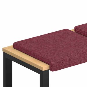 vidaXL Suoliuko pagalvė 2 vnt. Audinys Vyno raudona Gylis 35 cm