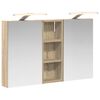 vidaXL Vonios spintos komplektas 3 vnt. 80 x 10,5 x 50 cm