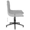 vidaXL Pasukamos valgomojo kėdės, 2vnt., &scaron;viesiai pilkos, aksomas