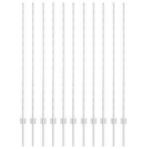 vidaXL Įmontuotas tvoros stulpas 11 vnt. Sidabrinė 180 cm