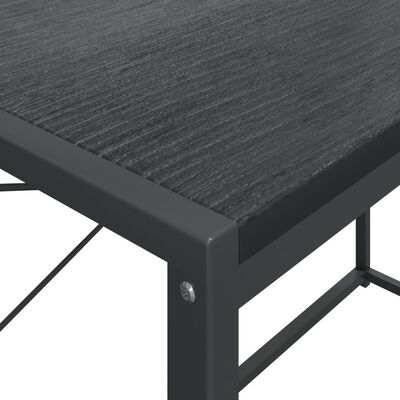 vidaXL Kompiuterio stalas, juodos spalvos, 110x60x138cm, MDP