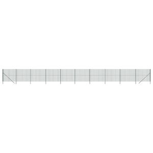 vidaXL Vielinė tinklinė tvora, žalia, 2,2x25m, galvanizuotas plienas