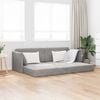 vidaXL Grindų sofos lova 200cm &Scaron;viesiai pilka Aksomas