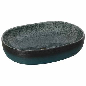 vidaXL Praustuvas ant stalvir&scaron;io, turkio, 59x40x14cm, keramika, ovalus