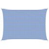 vidaXL Saulės &scaron;e&scaron;ėlio audinys Mėlyna ir balta 3,5 x 4,5 m HDPE