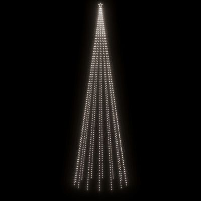 vidaXL Kalėdų eglutė, 230x800cm, kūgio formos, 1134 šaltos baltos LED