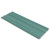 vidaXL Stogo plok&scaron;tė 12 vnt. Žalia 129 x 45 cm Galvanizuotas plienas