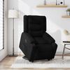 vidaXL Elektrinis atsistojantis atlošiamas krėslas, juodas, audinys