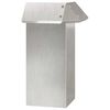 vidaXL Sraigių tvora Sidabro 13,5 x 13,5 x 25 cm Nerūdijantis Plienas