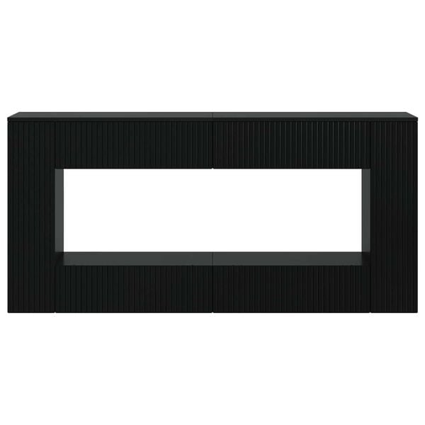 vidaXL Konsolinis stalas Juodas 155 x 29 x 74 cm Dirbtinė mediena