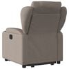 vidaXL Atsistojantis atlošiamas krėslas, taupe spalvos, audinys