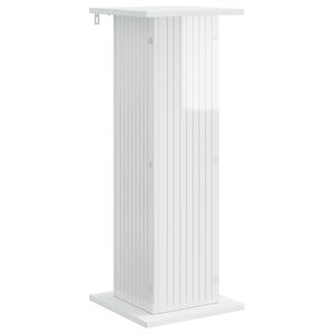 vidaXL Augalų stovas Itin blizgi balta 30,5 x 30 x 80,5 cm