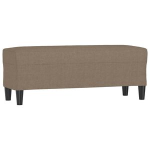 vidaXL Suoliukas, taupe spalvos, 100x35x41cm, audinys