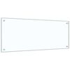 vidaXL Virtuvės užpakalinė plok&scaron;tė 2 pcs Skaidrus 100 x 40 cm