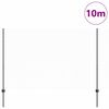 vidaXL Tvora su stulpais Pilka 1,5 x 10 m Plienas ir PVC