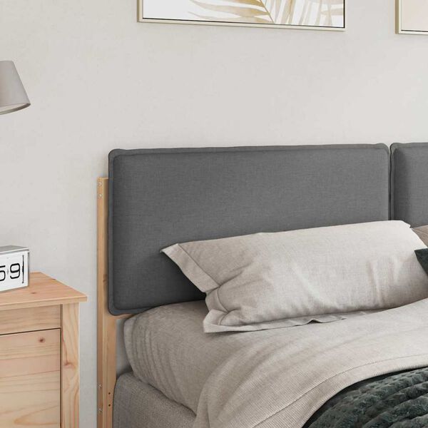 vidaXL Apmu&scaron;ta lovos galvūgalis Natūrali ir &scaron;viesiai pilka 200 cm