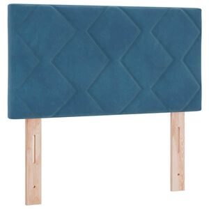 vidaXL Galvūgalis Tamsiai mėlyna 80 cm Aksomas