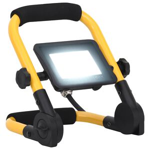 vidaXL LED prožektorius su rankena, &scaron;altos baltos spalvos, 20W