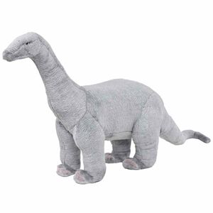 vidaXL Pastat. pliu&scaron;in. žaislas dinozauras brachiozauras, pilkas, XXL