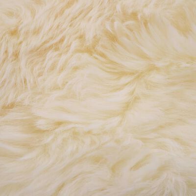 vidaXL Avies kailio kilimėlis, baltos spalvos, 60x180 cm