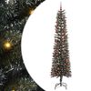 vidaXL Dirbtinė Kalėdų eglutė Žalia 210 cm PVC, plastikas ir plienas