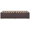 vidaXL Lovos rėmas be čiužinio, tamsiai rudas, 80x200cm, audinys