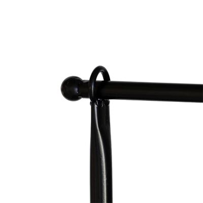 Esschert Design Dekoratyvus strypas stalui su spaustukais, juodas