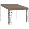 vidaXL Prie sienos montuojama pavėsinė, taupe spalvos, 3x3x2,5m