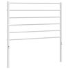 vidaXL Metalinis pakaitinis galvūgalis, baltos spalvos, 90cm