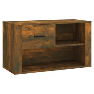 vidaXL Spintelė batams, dūminio ąžuolo, 80x35x45cm, apdirbta mediena
