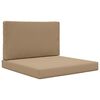 vidaXL Lauko sofa pagalvėlė Poliesteris Taupe 80 x 80 cm