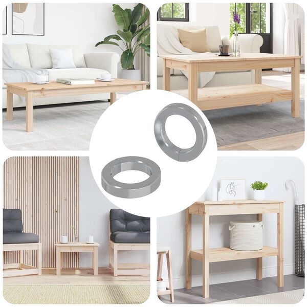 vidaXL Spyruoklinis plovimas 2 pcs Balta 13 x 1 mm Geležis