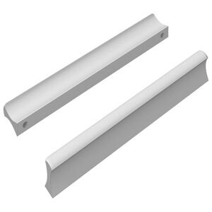 vidaXL Rankena 2 vnt. Sidabro 105.7 x 7.4 x 15.5 mm Aliuminis