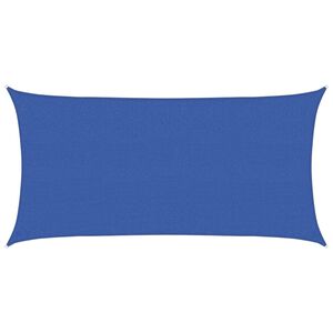 vidaXL Saulės &scaron;e&scaron;ėlio audinys Stačiakampio 2 x 6 m HDPE Mėlyna