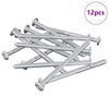 vidaXL Varžtas 12 vnt. Sidabro M6 x 85 mm Plienas