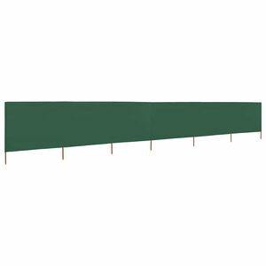 vidaXL Uždanga nuo vėjo, 6 plok&scaron;tės, žalia, 800x80cm, audinys