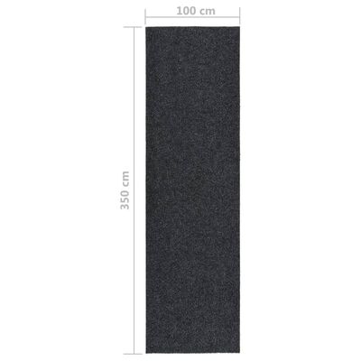 vidaXL Purvą sugeriantis kilimas-takelis, antracito spalvos, 100x350cm