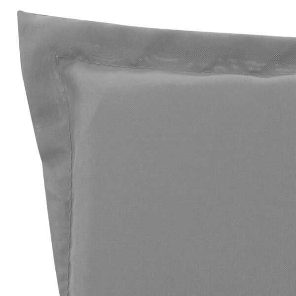 vidaXL Poilsio kėdės čiužinukas, pilkos spalvos, 180x55x3cm