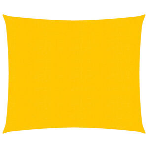 vidaXL Burė nuo saulės, geltonos spalvos, 4x4m, HDPE, 160g/m&sup2;