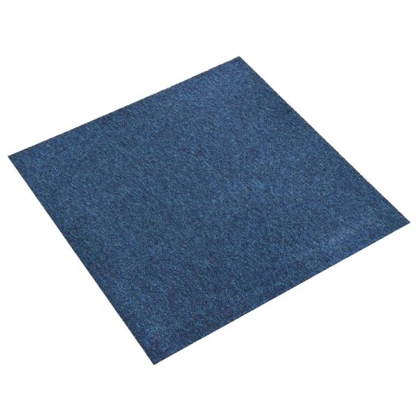 vidaXL Kilimas 20 pcs Tamsiai mėlyna 50 x 50 cm 100% polipropileno
