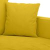 vidaXL Sofos komplektas su pagalvėlėmis, 3 dalių, geltonas, aksomas