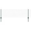 vidaXL Euro tvoros su stulpu 50 x 0,6 m PVC dengtas plienas Žalia